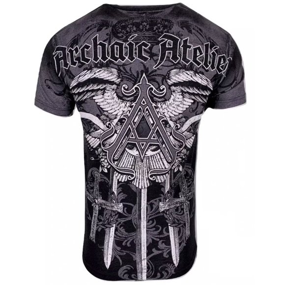 ARCHIAC BY AFFLICTION Men's T-Shirt S/S DAVENTRY - Picture 3 of 7